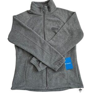 Columbia Benton Springs Full Zip Fleece Jacket Women Gray Size L NWT